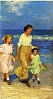 A Walk on the Beach by Edward Henry Potthast
